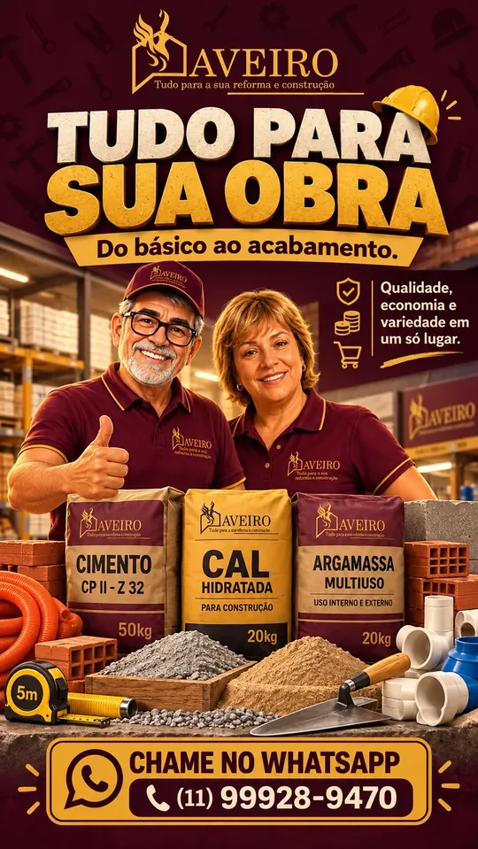 Story: Tudo para sua obra, do básico ao acabamento